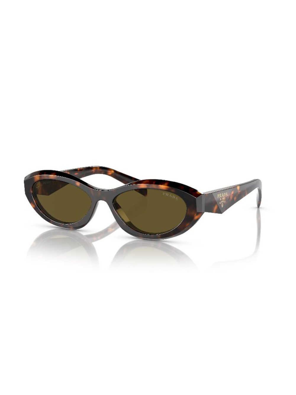 New Prada Women's Sunglasses Multicolor Aviator Brown Lens Acetate Frame PR 26ZS